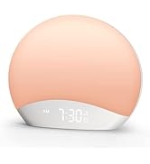 REACHER Sound Machine Sunrise Alarm Clock with Night Light, 26 Nature Inspired Sleep Sounds, Dimm...