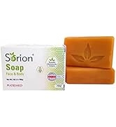 Sorion Psoriasis Soap Bars for Face and Body and Beauty with Coconut Oil, Neem, Turmeric and Pala...