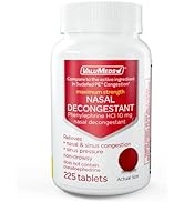 ValuMeds Nasal Decongestant PE (225 Tablets) Non-Drowsy | Phenylephrine HCl 10mg to Relieve Sinus...