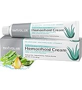 REVIVOL-XR Hemorrhoid Cream, Maximum Strength 5% Lidocaine Numbing, Rapid Pain Relief + Soothing ...