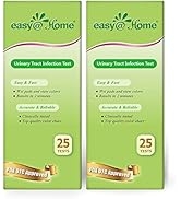 Easy@Home 50 (25Ct/Bottle) Urinary Tract Infection Test Strips, UTI Urine Testing Kit for Urinaly...