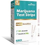 Easy@Home Marijuana Test Strips: THC Urine Drug Test Kit for at Home Over The Counter Use - Scree...