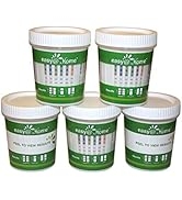 100 Pack Easy@Home Drug Test Cup for 5 Popular Drug Tests Marijuana (THC),Amphetamine (AMP),Cocai...