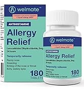 WELMATE | Allergy | Generic Xyzal Levocetirizine Dihydrochloride 5mg | Non Drowsy | Fast Acting |...