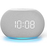 Reacher Auto-Dimmable Sound Machine Alarm Clock with Night Light, 20 Soothing Sounds, LED Digital...