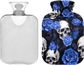 Funny Skulls with Blue Roses