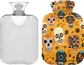 Funny Sugar Skulls On Orange