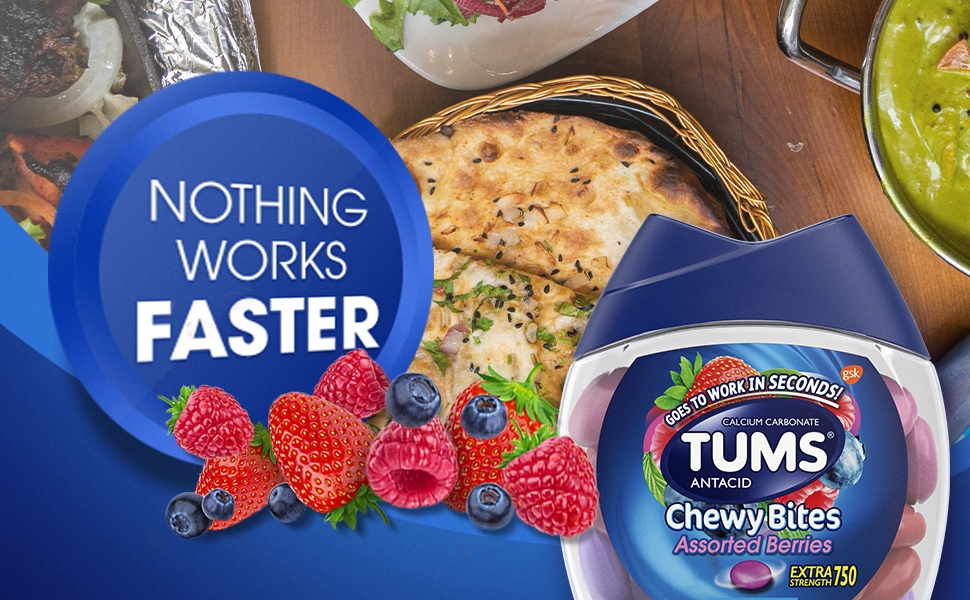 TUMS Chewy Bites Extra Strength Assorted Berries