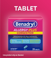 benadryl allergy plus congestion ultratabs tablets