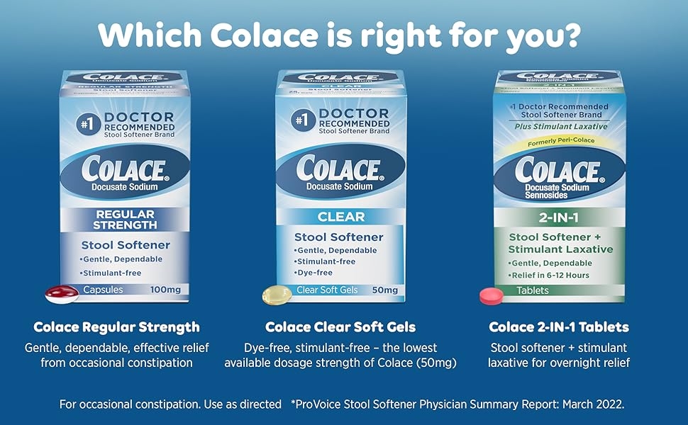 Which Colace is right for you?