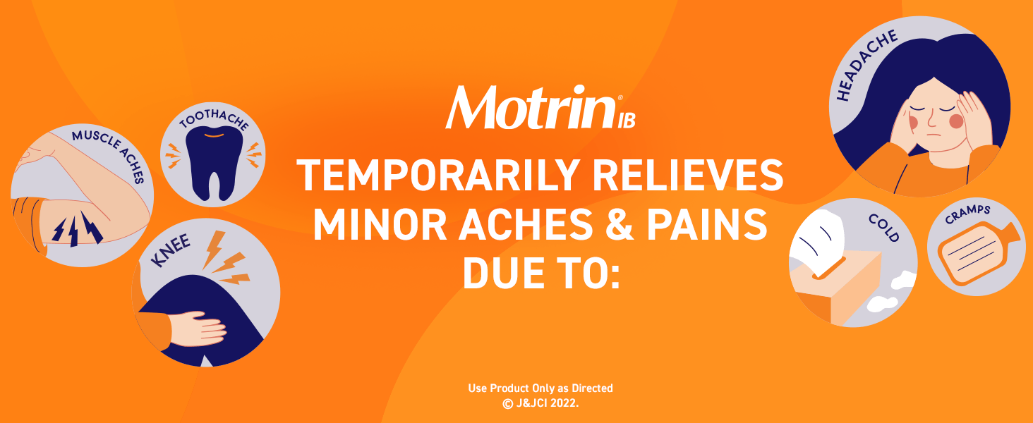 Motrin IB liquid gels contain 200 mg of ibuprofen to temporarily relieve minor aches &amp; pains