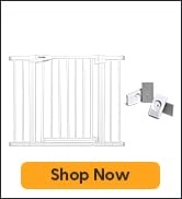 Babelio Metal 26-40“ Baby Gate Pet Gate with Wall Protectors, Safety Gate for Child and Pets, Pre...