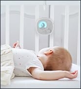 Babelio Portable Baby White Noise Machine with Night Light, Sound Machine Baby| USB Rechargeable ...