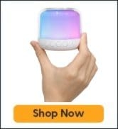 Travel Sound Machine with Night Light, Babelio Palm-Sized Portable White Noise Machine for Adults...