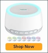 BABELIO White Noise Machine with Bluetooth, Sound Machine for Baby Kids Adults with Night Light, ...