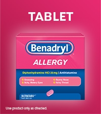 benadryl allergy ultratab tablets