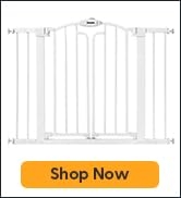 Babelio Extra Tall Double Door Arched Baby Safety Gate, 29-43" Wide Decor Pressure Mounted Dog Ga...