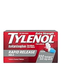 Tylenol Rapid Release Gels with acetaminophen pain reliever and fever reducer medicine