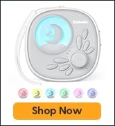 Babelio Portable Baby White Noise Machine with Night Light, Sound Machine Baby| USB Rechargeable ...