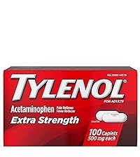 Tylenol Extra Strength Pain Relief Caplets with acetaminophen pain reliever & fever reducer medicine