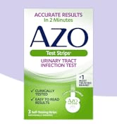 AZO Urinary Tract Infection Test Strips, 3-Count Boxes (Pack of 2)(Packaging may vary)