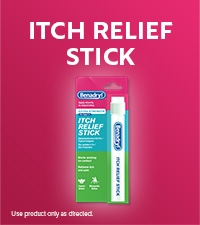 benadryl extra strength itch relief stick