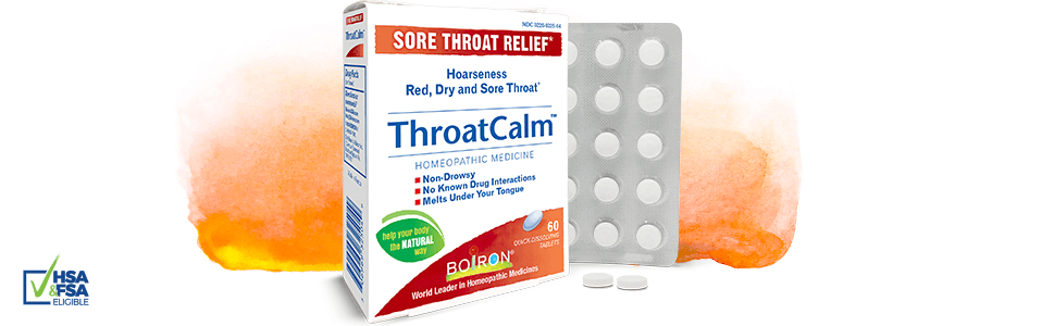 ThroatCalm 60 Tablets - HSA & FSA Logo