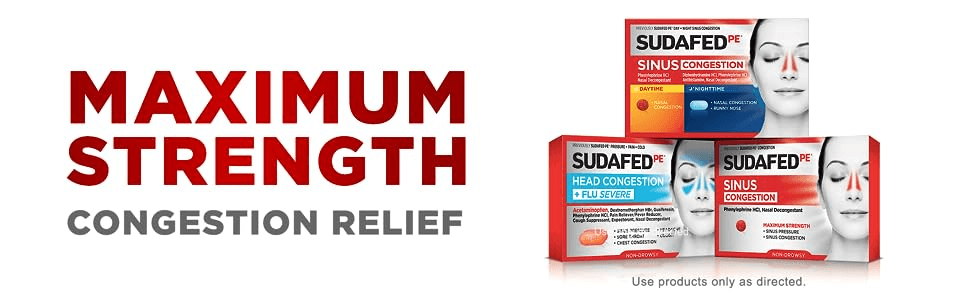 How Maximum Strength Sudafed products work to relieve nasal congestion and sinus pressure