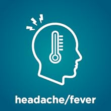 headache, fever